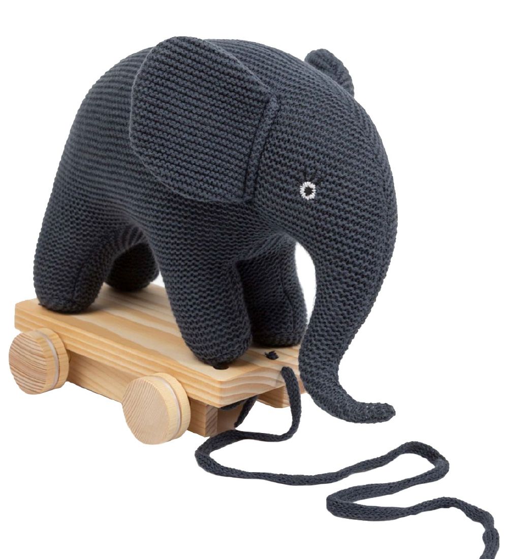Smallstuff - Elefant - Dark Denim - Smallstuff - One Size - Nachziehspielzeug Smallstuff - Elefant - Dark Denim - Smallstuff - One Size - Nachziehspielzeug von Smallstuff