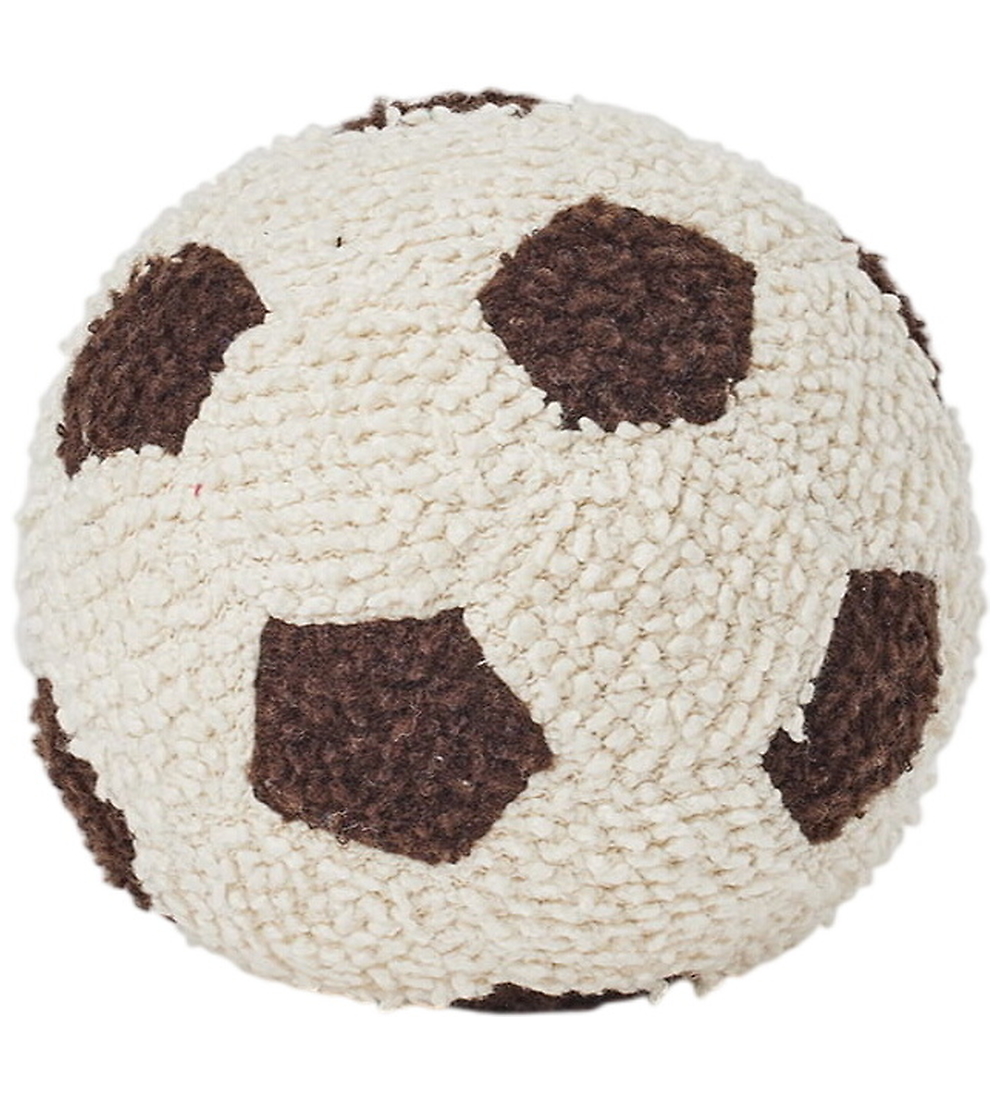 Smallstuff Fußball - Strick - Off White/Brown - Smallstuff - One Size - Bälle von Smallstuff