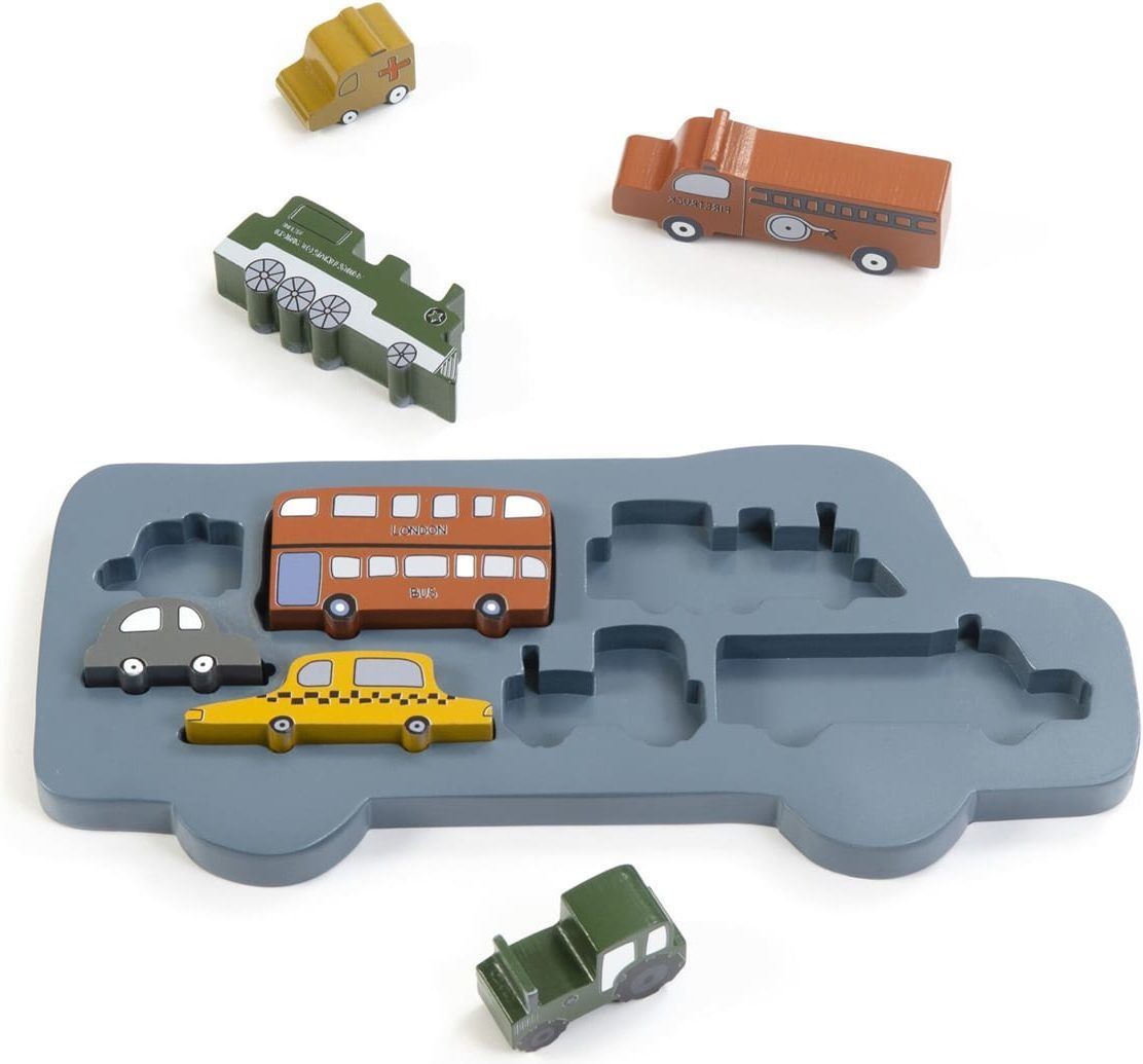 Smallstuff Holzpuzzle Auto, 7 Teile Smallstuff Holzpuzzle Auto, 7 Teile von Smallstuff