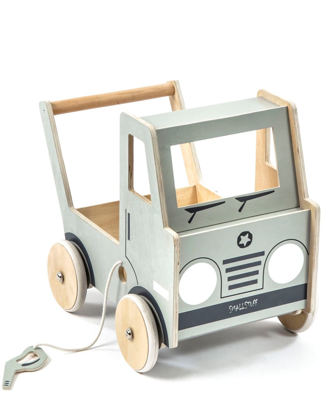 Smallstuff Lauflernwagen Truck aus Holz, Grau, Babyspielzeug Smallstuff Lauflernwagen Truck aus Holz, Grau, Babyspielzeug von Smallstuff