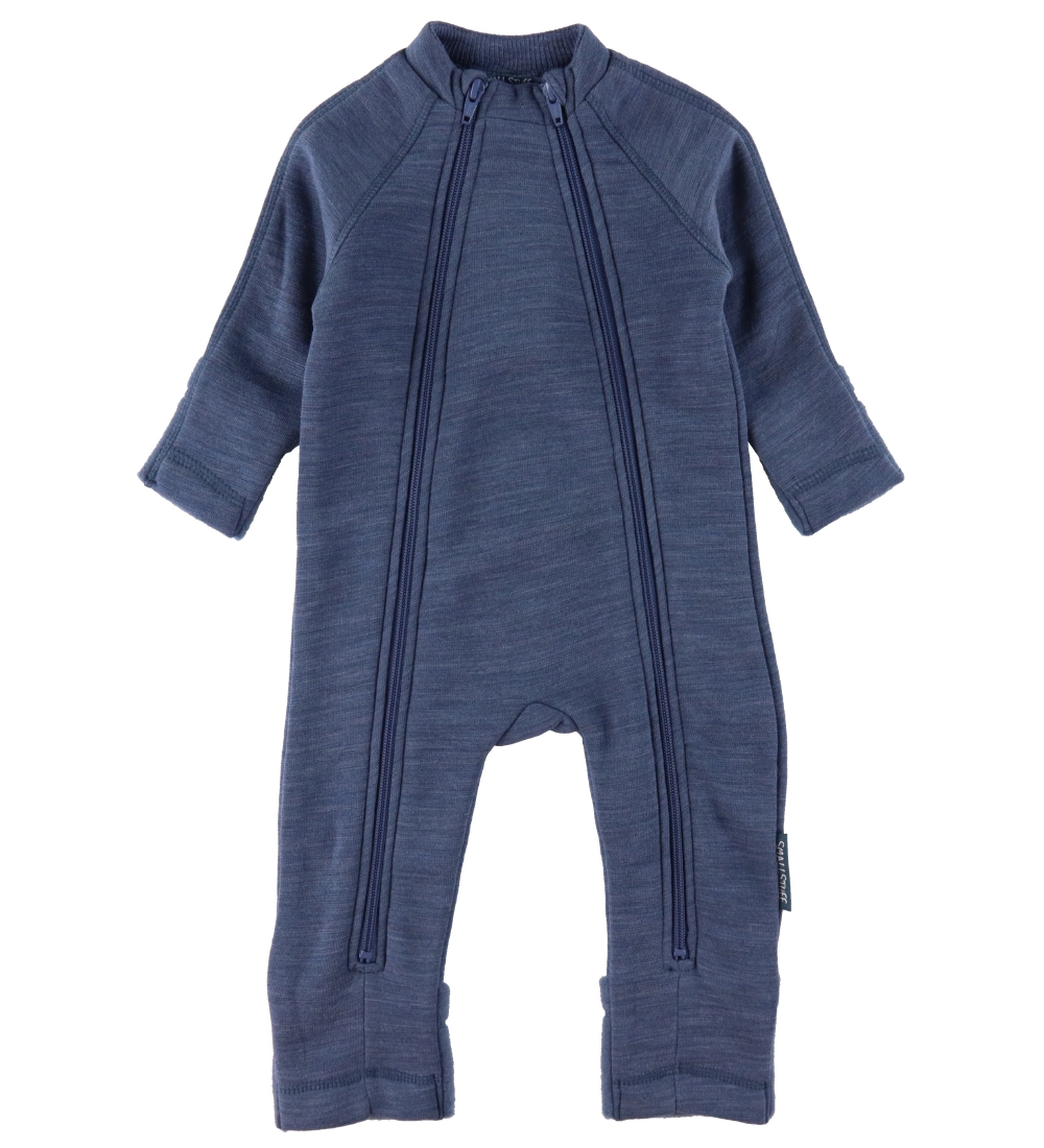 Smallstuff Overall m. Reißverschlüsse - Wolle - Denim Melange - Smallstuff - 80/86 - Overalls Smallstuff Overall m. Reißverschlüsse - Wolle - Denim Melange - Smallstuff - 80/86 - Overalls von Smallstuff