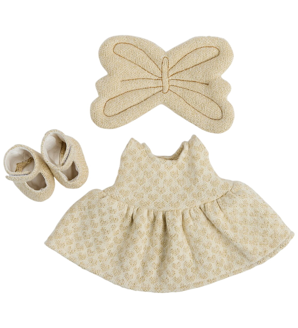 Smallstuff Puppenkleidung - Aus. White/Gold - Smallstuff - One Size - Puppenkleidung Smallstuff Puppenkleidung - Aus. White/Gold - Smallstuff - One Size - Puppenkleidung von Smallstuff