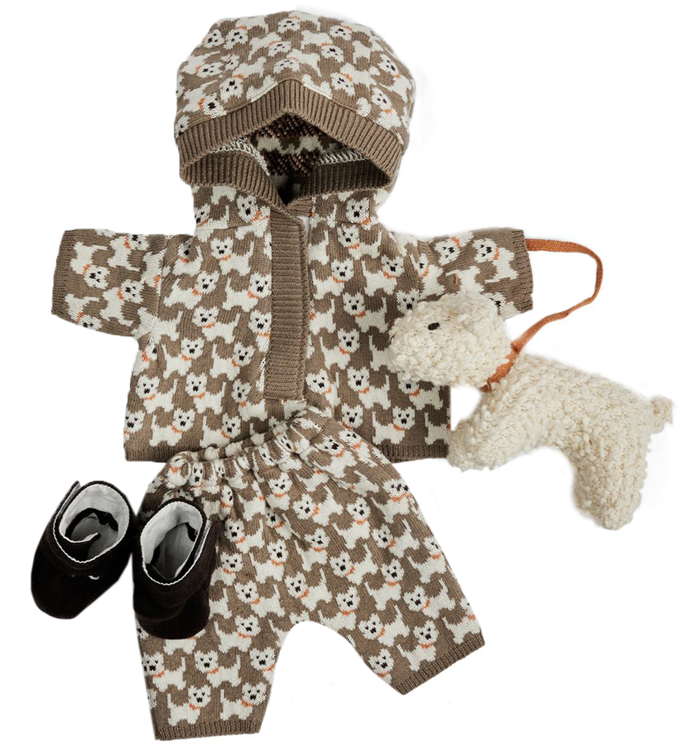 Smallstuff Puppenkleidung m. Hund - Brown - Smallstuff - One Size - Puppenkleidung Smallstuff Puppenkleidung m. Hund - Brown - Smallstuff - One Size - Puppenkleidung von Smallstuff