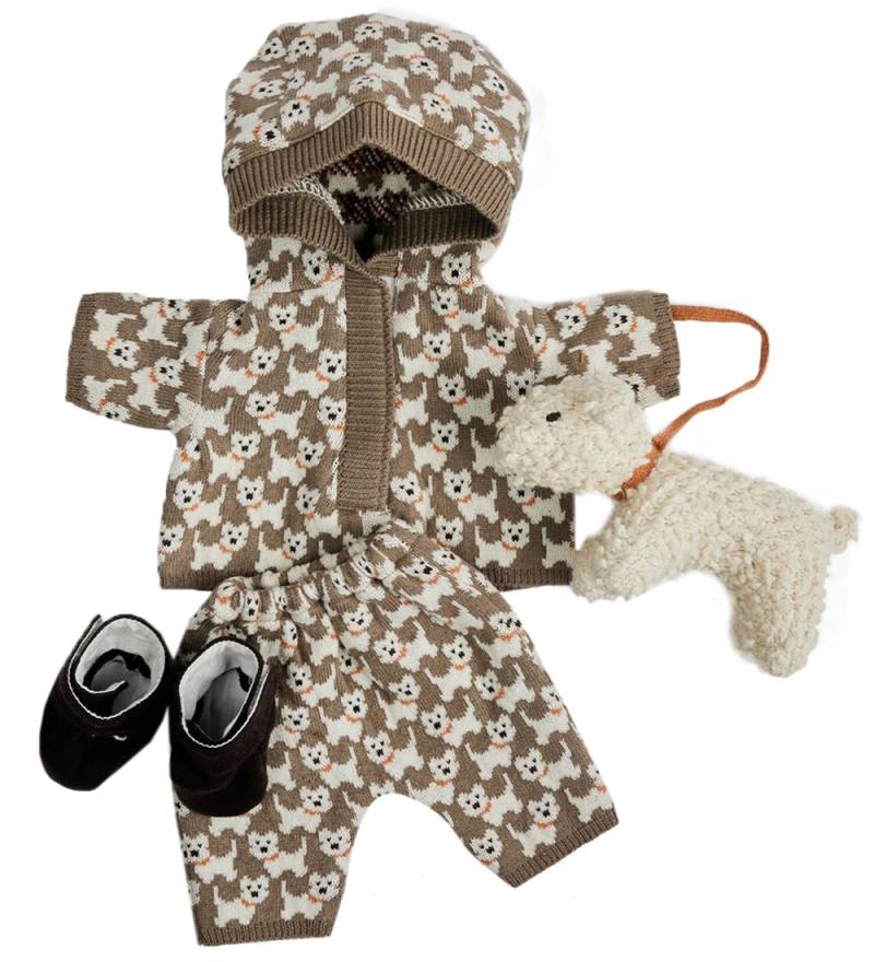 Smallstuff Puppenkleidung m. Hund - Brown - Smallstuff - One Size - Puppenkleidung Smallstuff Puppenkleidung m. Hund - Brown - Smallstuff - One Size - Puppenkleidung von Smallstuff