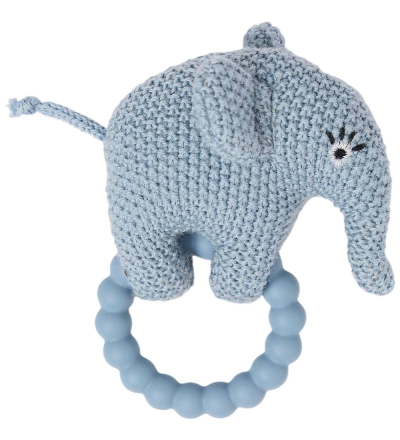 Smallstuff Rassel - Merinowolle - Elefant - Light Blue - Smallstuff - One Size - Rasseln Smallstuff Rassel - Merinowolle - Elefant - Light Blue - Smallstuff - One Size - Rasseln von Smallstuff
