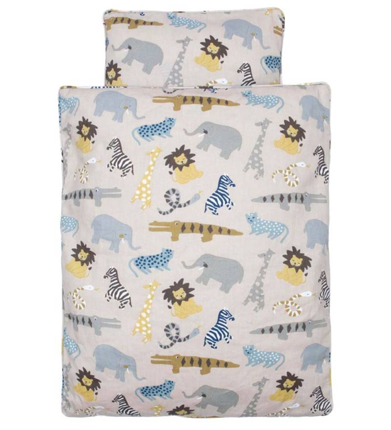 Smallstuff & Kopfkissen mit. Bezug - Savannah - Sandy - Smallstuff - One Size - Puppenbettwäsche von Smallstuff