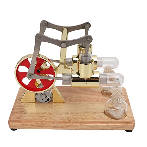 Smandy Glasrohr Stirling -Motormotor Spielzeug, Alkoholbetriebenes Metallmotormodell, Geringes Geräusch, Bildungsspielzeug mit Eleganter Verpackung für Physische Maschine Smandy Glasrohr Stirling -Motormotor Spielzeug, Alkoholbetriebenes Metallmotormodell, Geringes Geräusch, Bildungsspielzeug mit Eleganter Verpackung für Physische Maschine von Smandy