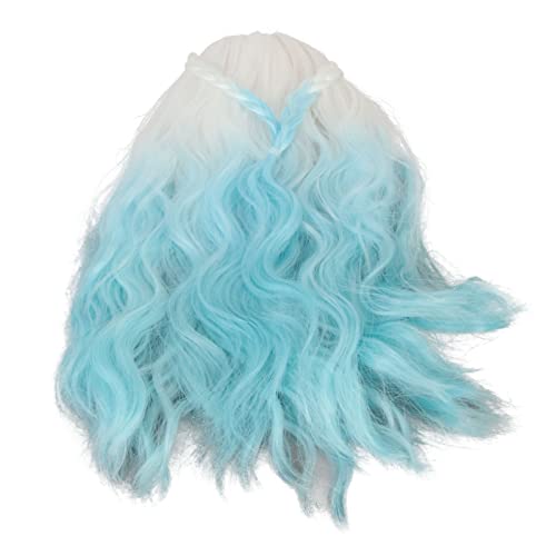 Smandy Puppenperücke, Gradientenfarben Curly Style Long Hair Puppen -DIY -Ersatz durch 3 Blech -Internet (Farbverlauf Blau) von Smandy