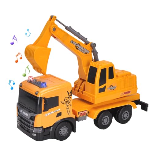 Smart BeBe Scania Extra große Spielzeug mit Lichtern und Sounds Reibung Müllwagen Spielzeug für Kinder (Bagger) von Smart BeBe