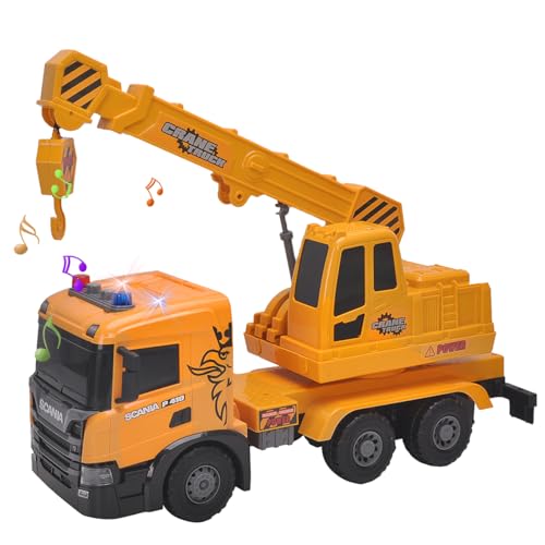 Smart BeBe Scania Extra große Spielzeug mit Lichtern und Sounds Reibung Müllwagen Spielzeug für Kinder (Kranwagen) von Smart BeBe