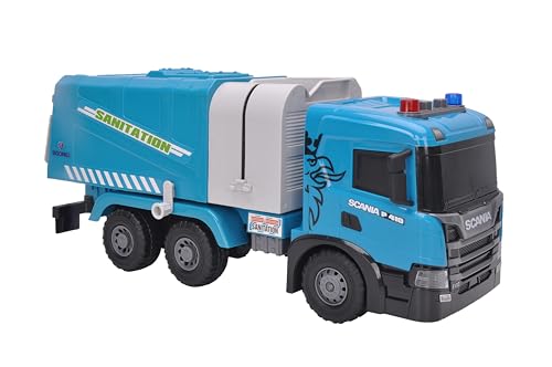 Smart BeBe Scania Extra große Spielzeug mit Lichtern und Sounds Reibung Müllwagen Spielzeug für Kinder (Müllwagen) von Smart BeBe