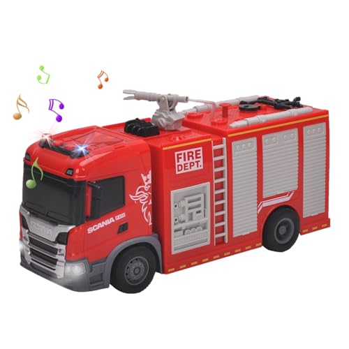 Smart BeBe Scania Feuerwehrauto mit Wassersparende Funktion Lichter und Geräusche Friktions Spielzeug für Kinder von Smart BeBe