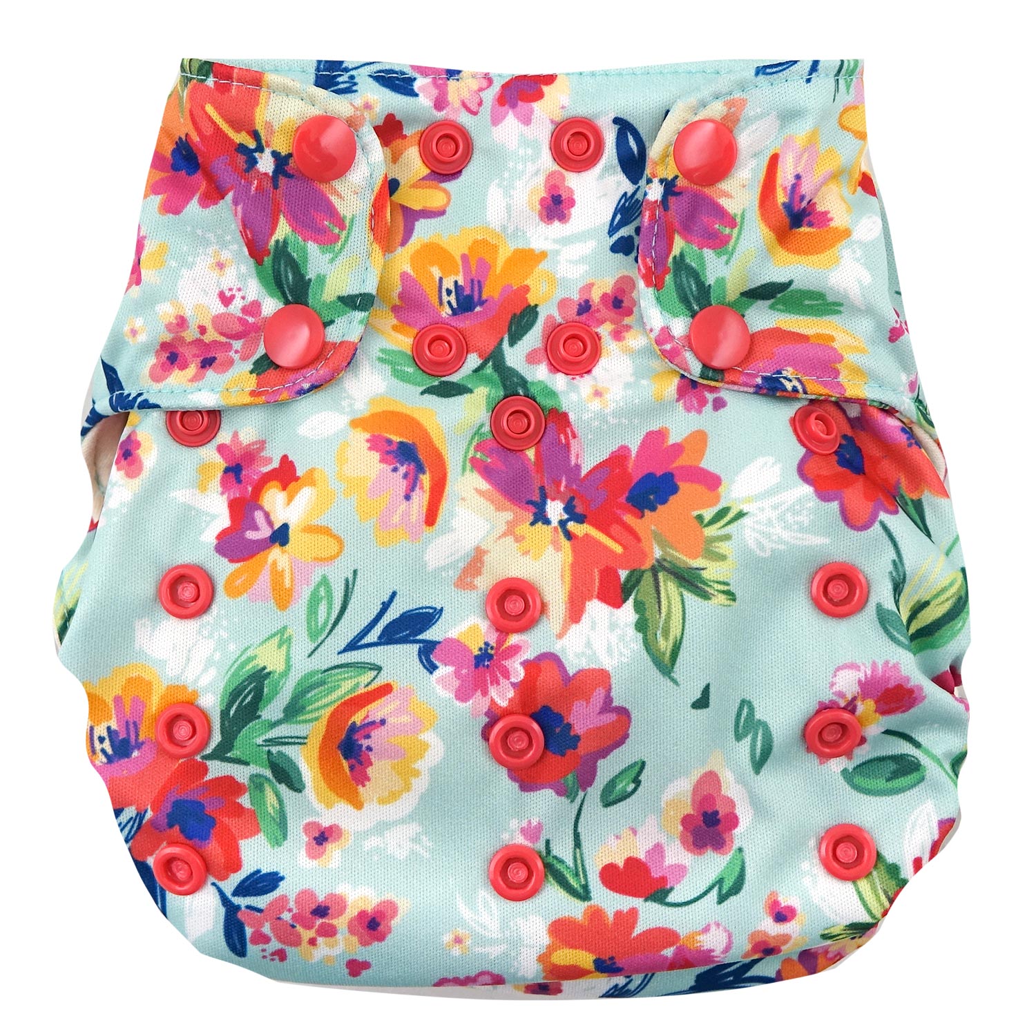 Smart Bottoms 3.1 AIO One Size Stoffwindel - Aqua Floral Smart Bottoms 3.1 AIO One Size Stoffwindel - Aqua Floral von Smart Bottoms