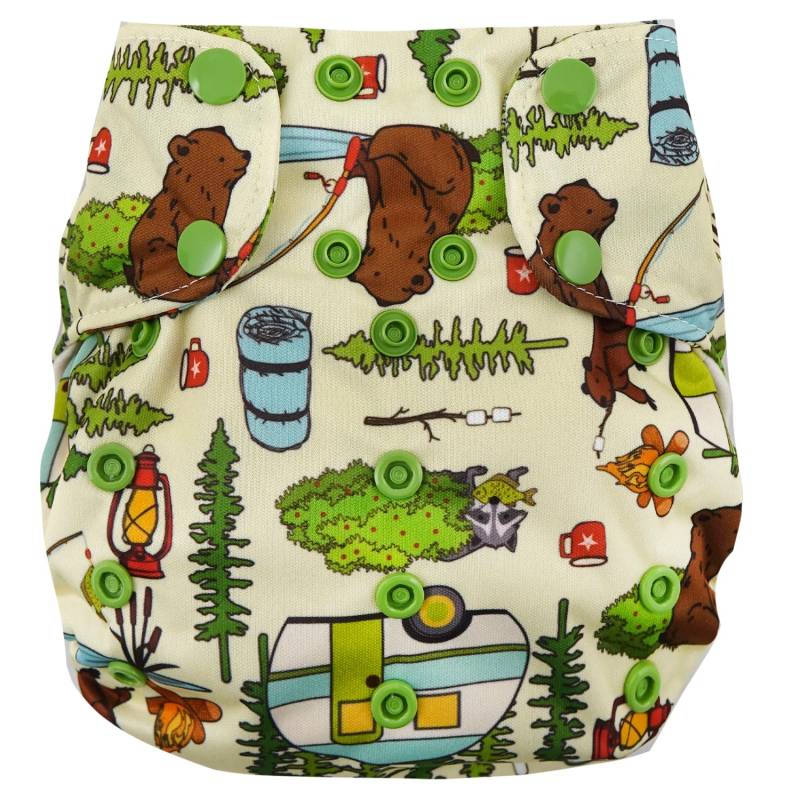 Smart Bottoms 3.1 AIO One Size Stoffwindel - Campfire Tails von Smart Bottoms