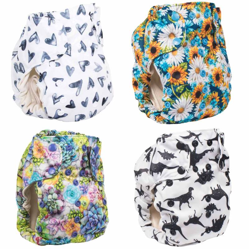 Smart Bottoms 3.1 AIO Stoffwindel-Sparpaket - Kaufe 4, zahle 3! - von Smart Bottoms