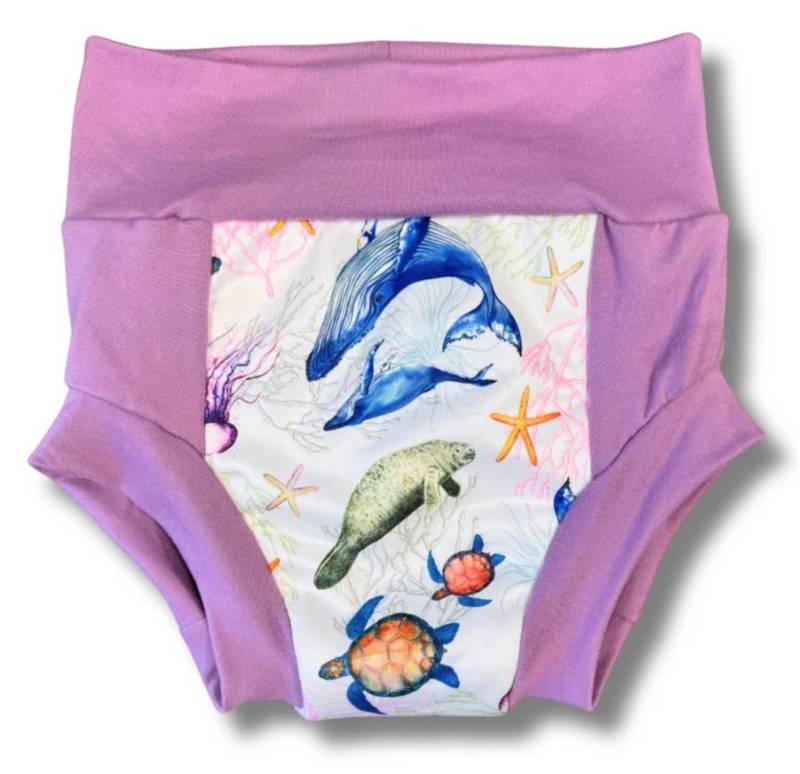 Smart Bottoms Daytime Trainer - M (2 - 3 Jahre) Deep Seas (lila Rand) von Smart Bottoms