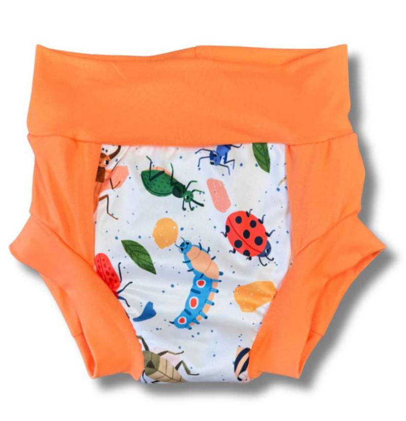 Smart Bottoms Daytime Trainer - S (18 - 24 Monate) Bugging Out (orangener Rand) von Smart Bottoms