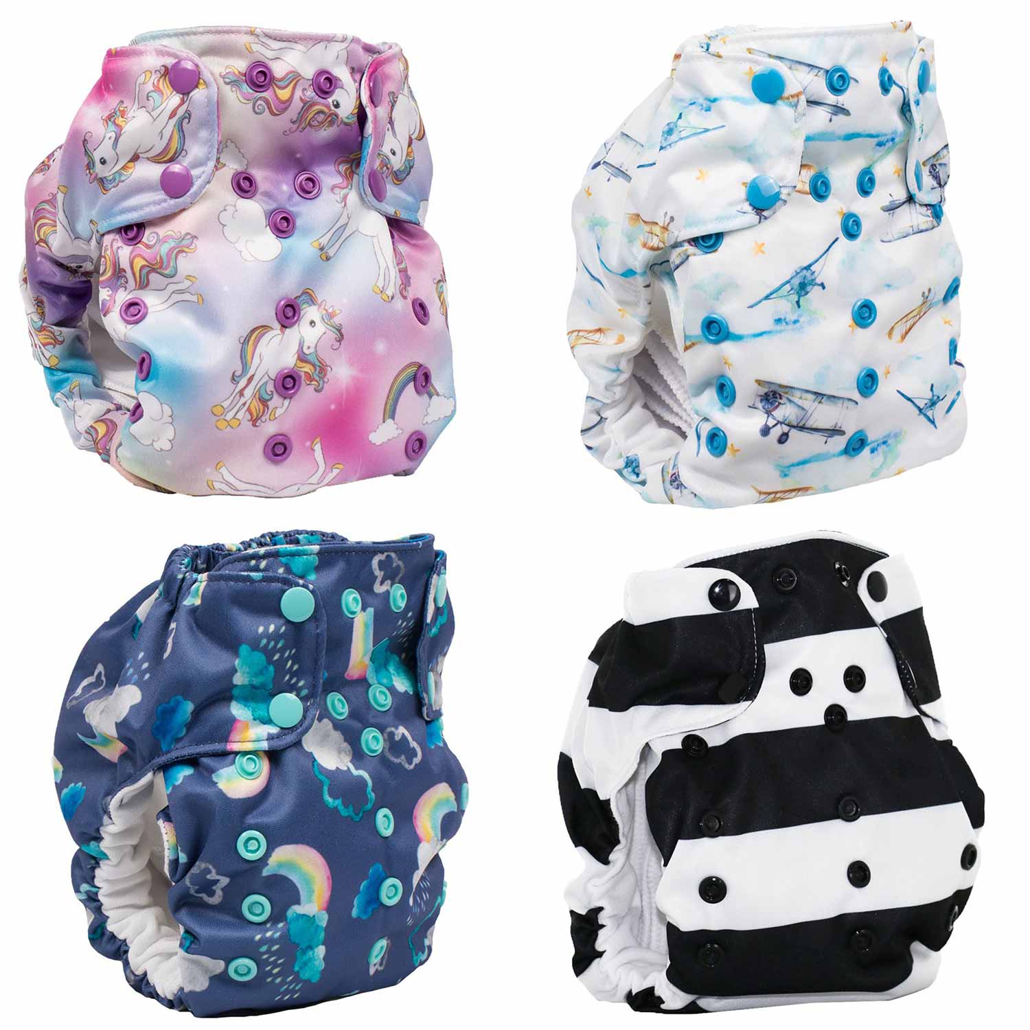 Smart Bottoms Dream Diaper 2.0 AIO Stoffwindel-Sparpaket -Kaufe 4, zahle 3! - von Smart Bottoms