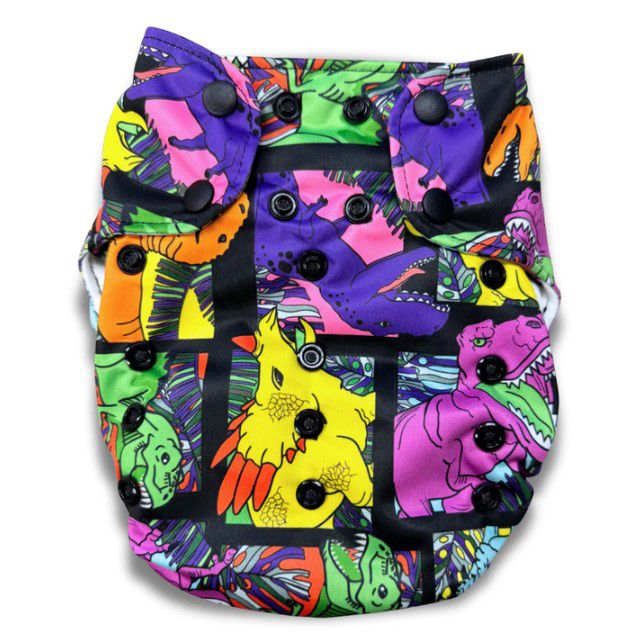 Smart Bottoms Dream Diaper 3.0 AIO One Size - Rad Raptor von Smart Bottoms