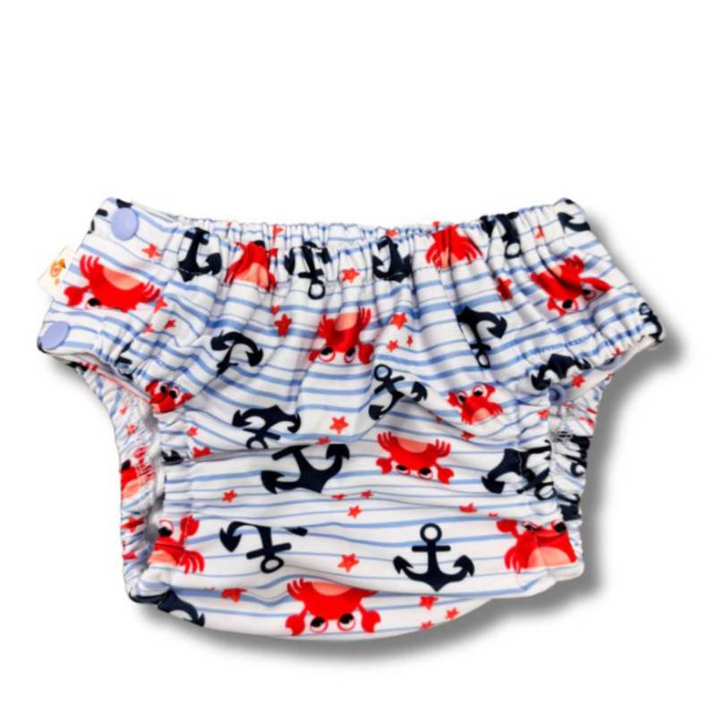 Smart Bottoms Mitwachsende Schwimmwindel - Crabby M (7 - 13,5 kg) von Smart Bottoms