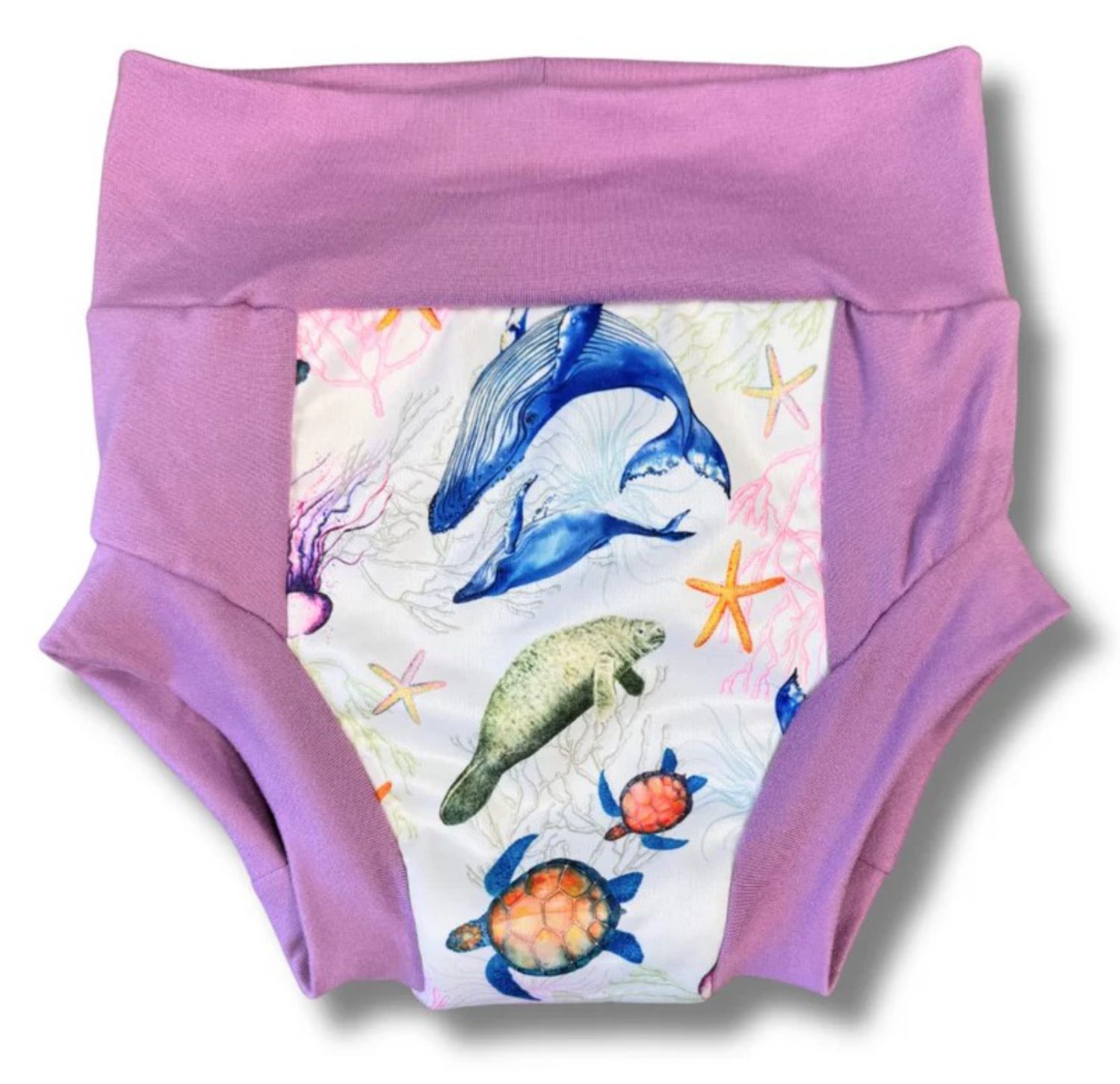 Smart Bottoms Nighttime Trainer - Deep Seas (lila Rand) S (18 - 24 Monate) von Smart Bottoms