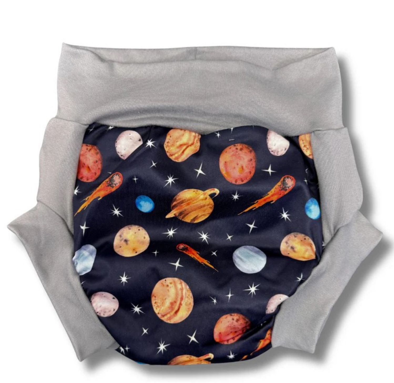 Smart Bottoms Pull-On Stoffwindel - Cosmos (grauer Rand) XL von Smart Bottoms