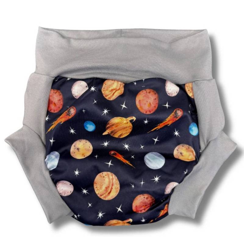 Smart Bottoms Pull-On Stoffwindel - Cosmos (grauer Rand) XL von Smart Bottoms