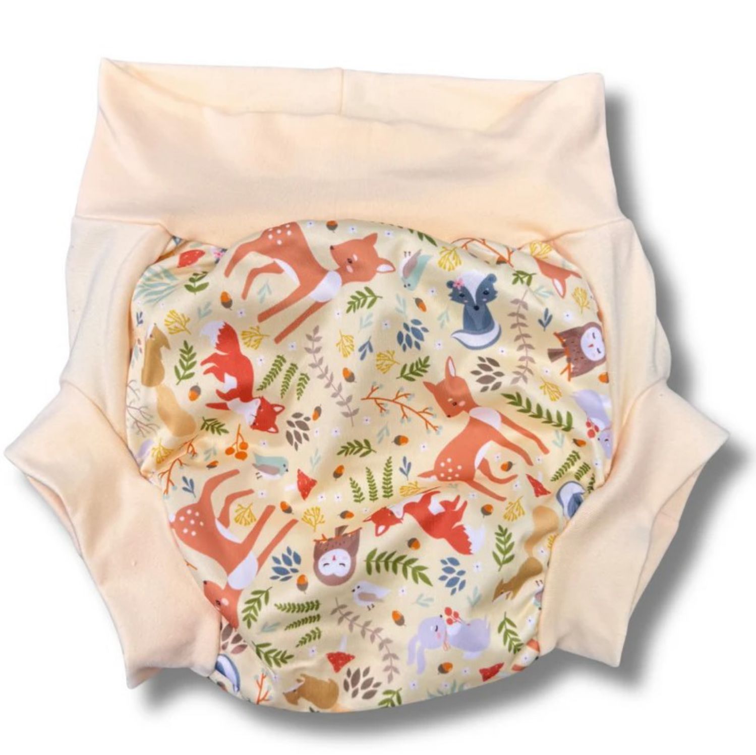 Smart Bottoms Pull-On Stoffwindel - L Deer Friends (gelber Rand) von Smart Bottoms