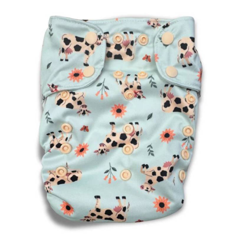 Smart Bottoms Smart One 4.0 AIO Stoffwindel - Moo & You von Smart Bottoms