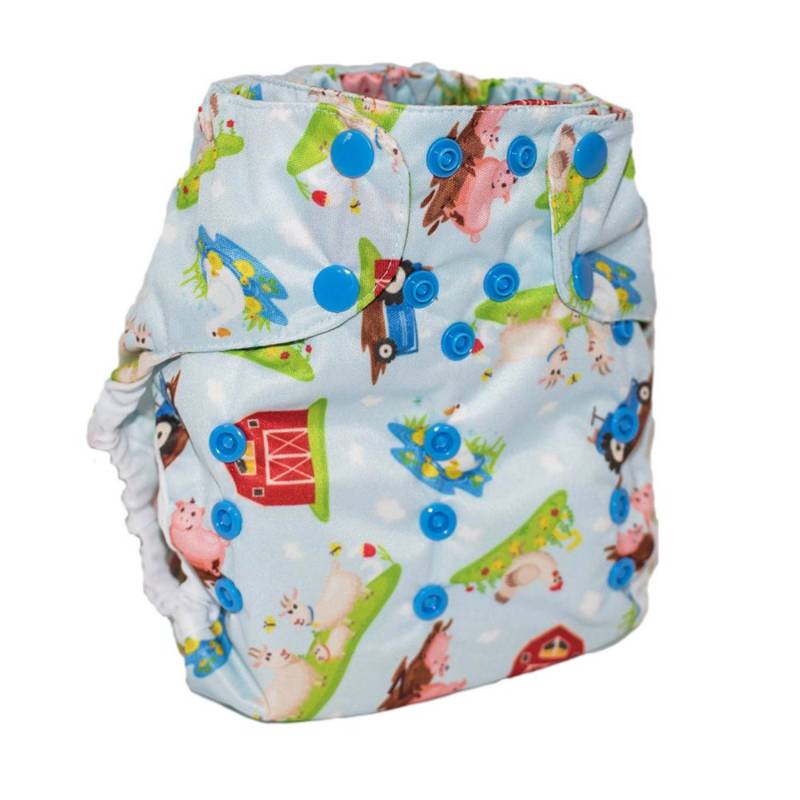 Smart Bottoms Too Smart 2.0 Überhose One Size - Barnyard Babies von Smart Bottoms
