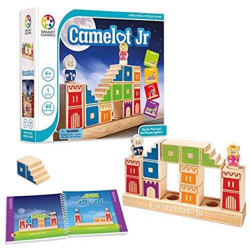 smart games - Camelot Jr, Preschool Puzzle Game with 48 Challenges, 4-9 Years, 24 x 6 x 24 cm (LxWxH) von SmartGames