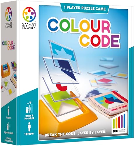 Smart Games - Colour Code, Puzzle Game with 100 Challenges, 5+ Years, Dimensions: 24 x 6,3 x 24 cm (LxWxH) von Smart Games