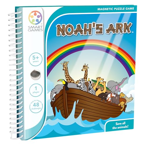 SmartGames SGT240 - Noah's Ark, Magnetic Puzzle Game with 48 Challenges, 5+ Years von SmartGames