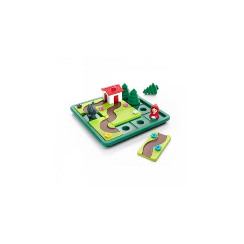 SmartGames - Rotkäppchen – Denkspiel – Finden Sie den Weg, um Mutter Großmutter zu begleiten – illustriertes Märchenbuch und 48 Herausforderungen inklusive – 1 Spieler – für Kinder von 4 bis 7 Jahren von SmartGames
