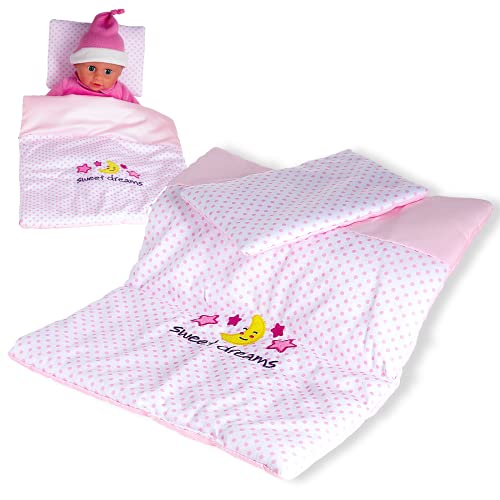 Smart-Planet Baby Rose Puppen Decke und Kissen-1 Set für Kinder zum Spielen Baby Puppe 33x18cm Smart-Planet Baby Rose Puppen Decke und Kissen-1 Set für Kinder zum Spielen Baby Puppe 33x18cm von Smart-Planet