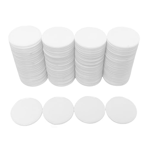 SmartDealsPro 100 Stück 25 mm/2,5 cm blickdichtem Kunststoff lernen Zählen Marken Poker Chips mit Aufbewahrungsbox, weiß SmartDealsPro 100 Stück 25 mm/2,5 cm blickdichtem Kunststoff lernen Zählen Marken Poker Chips mit Aufbewahrungsbox, weiß von SmartDealsPro