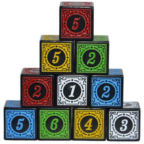 SmartDealsPro D6 Sechsseitige Würfel, 16 mm, für DND, MTG, PRG, Wow, Tischspiele, Mathematikunterricht, 10 Stück, Gemischte Farbe SmartDealsPro D6 Sechsseitige Würfel, 16 mm, für DND, MTG, PRG, Wow, Tischspiele, Mathematikunterricht, 10 Stück, Gemischte Farbe von SmartDealsPro