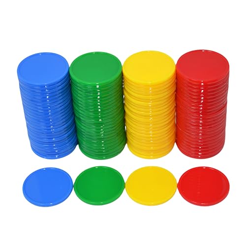 SmartDealsPro Mini-Poker-Chips, 2,5 cm, undurchsichtig, Kunststoff, mit Aufbewahrungsbox, 4 Farben, Rot, Gelb, Blau, Grün, 100 Stück SmartDealsPro Mini-Poker-Chips, 2,5 cm, undurchsichtig, Kunststoff, mit Aufbewahrungsbox, 4 Farben, Rot, Gelb, Blau, Grün, 100 Stück von SmartDealsPro