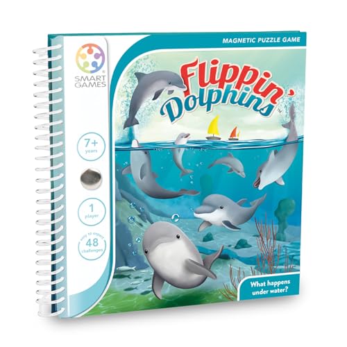 SmartGames - Flippin' Dolphins, Magnetic Puzzle Game with 48 Challenges, 7+ Years SmartGames - Flippin' Dolphins, Magnetic Puzzle Game with 48 Challenges, 7+ Years von SmartGames