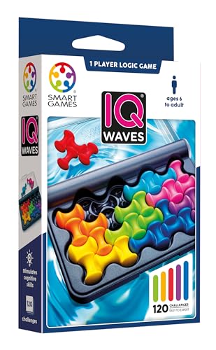 SmartGames IQ Waves | Spiele für Kinder 6 Jahre | Lernspiele 6 Jahre | Brettspiele für Kinder ab 6 Jahren | Kinderpuzzle und Puzzles für Erwachsene von SmartGames