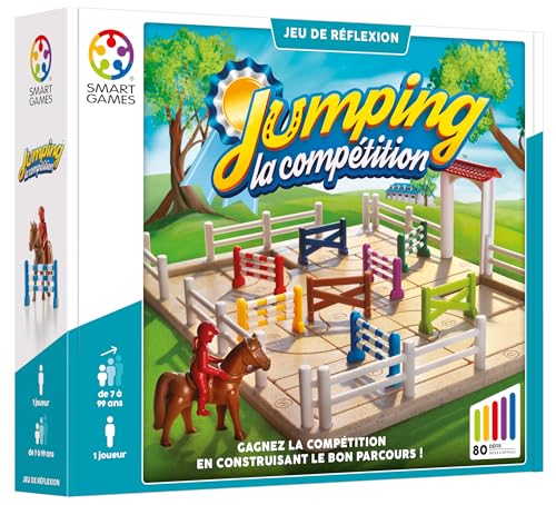 SmartGames | Jumping The Competition | Pferdespiel für Kinder 7+ | Logikspiel für 1 Spieler | pädagogischer Hindernislauf | Spiel mit Herausforderungen | Puzzle mit 80 Herausforderungen | SmartGames | Jumping The Competition | Pferdespiel für Kinder 7+ | Logikspiel für 1 Spieler | pädagogischer Hindernislauf | Spiel mit Herausforderungen | Puzzle mit 80 Herausforderungen | von SmartGames