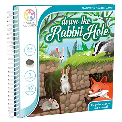Smart Games - Down The Rabbit Hole, Magnetic Puzzle Game with 48 Challenges, 5+ Years von smart games