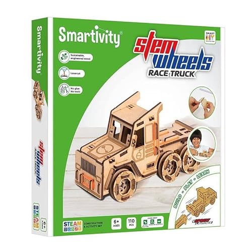 SmartGames Stem Wheels Racers – Race Truck – Rennwagen von Smartivity
