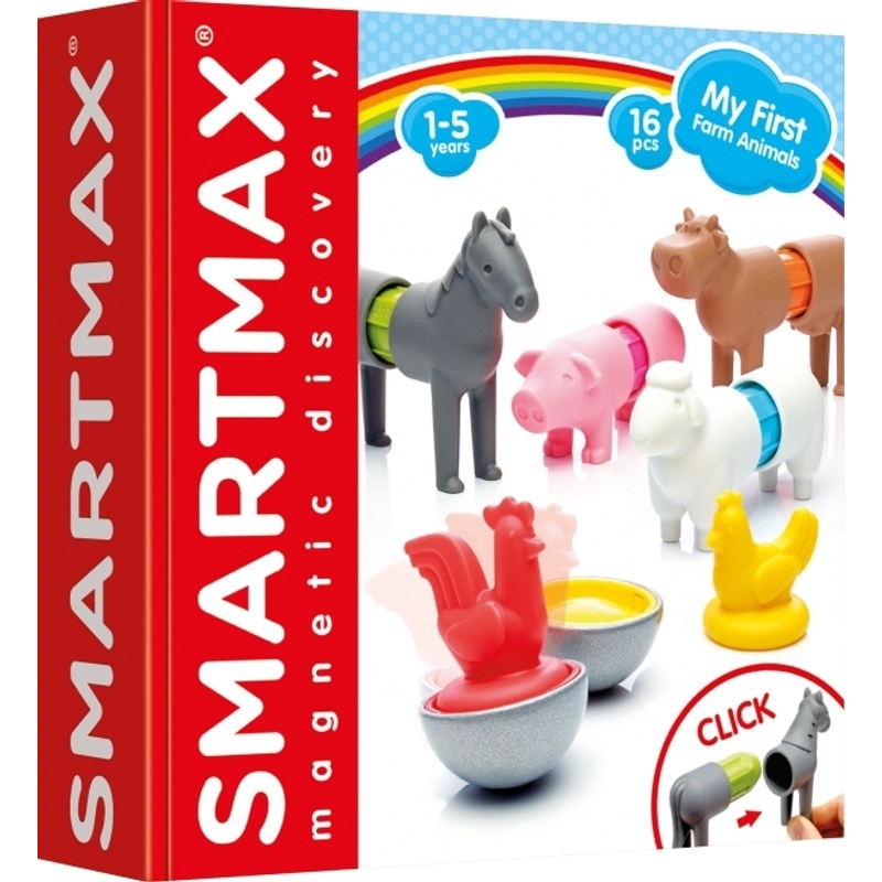Magnet-Tiere MY FIRST FARM ANIMALS 16-teilig in bunt von Smartmax SMARTMAX
