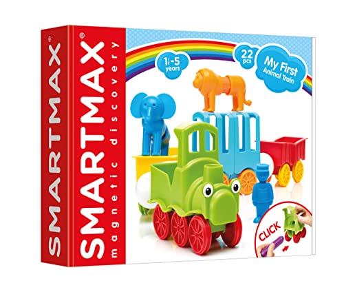 SmartMax SMX410 My First Animal Train 22 Stück, 38 x 30 x 8 cm,Mehrfarbig von SMARTMAX