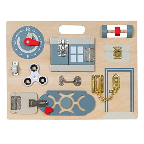 Smartwo Holz Busy Board Montessori Motorikspielzeug ab 1 2 3 Jahre, Activity Board für Feinmotorik Fördert, Sensorisches Holzspielzeug, Geschenk für Baby Kleinkinder Smartwo Holz Busy Board Montessori Motorikspielzeug ab 1 2 3 Jahre, Activity Board für Feinmotorik Fördert, Sensorisches Holzspielzeug, Geschenk für Baby Kleinkinder von Smartwo