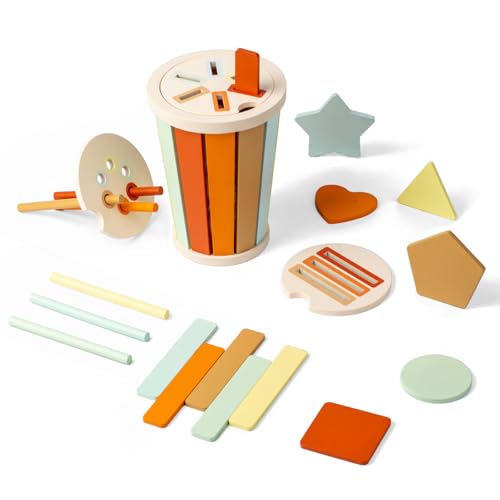 Smartwo Montessori Spielzeug zum Farbenlernen ab 1 Jahr, Sortierspiel ab 2 Jahre, Lernspielzeug fördert Feinmotorik, Holzspielzeug für Baby ab 12 Monate, Geburtstagsgeschenk Mädchen & Jungen Smartwo Montessori Spielzeug zum Farbenlernen ab 1 Jahr, Sortierspiel ab 2 Jahre, Lernspielzeug fördert Feinmotorik, Holzspielzeug für Baby ab 12 Monate, Geburtstagsgeschenk Mädchen & Jungen von Smartwo