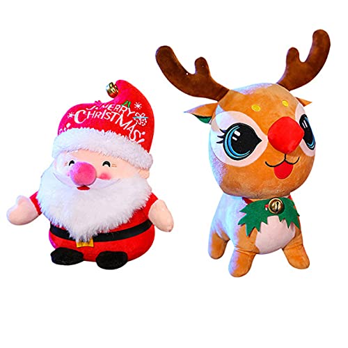 Smavles Weihnachts Plüschtier 2 Stücke Weihnachtsmann Puppe Weihnachtselch Plüschtier Weihnachtsfeier Geschenke Weihnachtsdeko Stofftier Spielzeug für Desktop Dekorationen Smavles Weihnachts Plüschtier 2 Stücke Weihnachtsmann Puppe Weihnachtselch Plüschtier Weihnachtsfeier Geschenke Weihnachtsdeko Stofftier Spielzeug für Desktop Dekorationen von Smavles