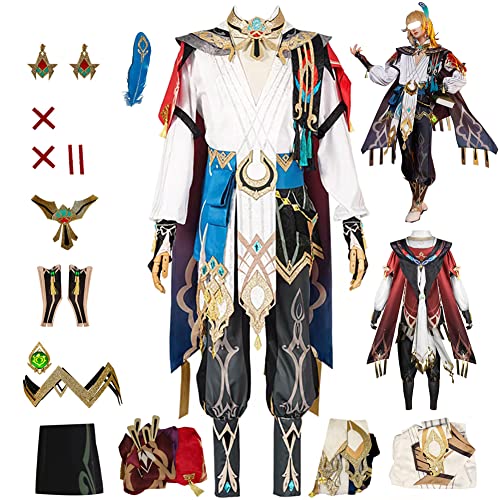 Smehei Kaveh Cosplay-Kostüm, Kaveh, Cosplay-Outfit, Spiel, Rollenspiel, Uniform, komplettes Set, Halloween (vollständiges Set, M) von Smehei