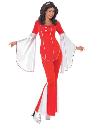 Smiffys Super Trooper Damenkostüm, Rot, mit Oberteil und Hose von Smiffys